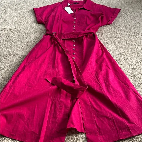 Universal Standard belted shirt dress - Picture 8 of 12